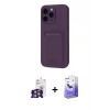 MARSİLYAN™- iPhone 16 Pro Max Kılıf Vadi Çizgi Prime - Siyah Bilvis 5in1 5D Magic Hayalet Cam Ekran Koruyucu + Bilvis Titan Kamera Lens - GS