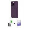 MARSİLYAN™- iPhone 16 Pro Max Kılıf Vadi Çizgi Prime - Siyah Bilvis 5in1 5D Magic Hayalet Cam Ekran Koruyucu + Raze Metal Kamera Lens - SH