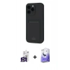 MARSİLYAN™- iPhone 16 Pro Max Kılıf Vadi Çizgi Prime - Siyah Bilvis 5in1 5D Magic Hayalet Cam Ekran Koruyucu + Bilvis Titan Kamera Lens - TMGI