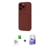 MARSİLYAN™- iPhone 16 Pro Max Kılıf Vadi Çizgi Prime - Siyah Bilvis 5in1 5D Magic Hayalet Cam Ekran Koruyucu + Raze Metal Kamera Lens - BZ
