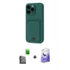 MARSİLYAN™- iPhone 16 Pro Max Kılıf Vadi Çizgi Prime - Siyah Bilvis 5in1 5D Magic Hayalet Cam Ekran Koruyucu + Raze Metal Kamera Lens - SH