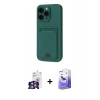 MARSİLYAN™- iPhone 16 Pro Max Kılıf Vadi Çizgi Prime - Siyah Bilvis 5in1 5D Magic Hayalet Cam Ekran Koruyucu + Bilvis Titan Kamera Lens - GS