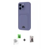 MARSİLYAN™- iPhone 16 Pro Max Kılıf Vadi Çizgi Prime - Siyah Bilvis Hayalet Cam Ekran Koruyucu + Raze Metal Kamera Lens - BZ