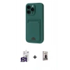 MARSİLYAN™- iPhone 16 Pro Max Kılıf Vadi Çizgi Prime - Siyah Bilvis Hayalet Cam Ekran Koruyucu + Bilvis Titan Kamera Lens - TMGI