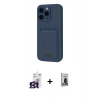 MARSİLYAN™- iPhone 16 Pro Max Kılıf Vadi Çizgi Prime - Siyah Bilvis Hayalet Cam Ekran Koruyucu + Bilvis Titan Kamera Lens - TMGI