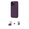 MARSİLYAN™- iPhone 16 Pro Max Kılıf Vadi Çizgi Prime - Siyah Bilvis Hayalet Cam Ekran Koruyucu + Bilvis Titan Kamera Lens - TMGI