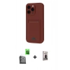 MARSİLYAN™- iPhone 16 Pro Max Kılıf Vadi Çizgi Prime - Siyah Bilvis Hayalet Cam Ekran Koruyucu + Raze Metal Kamera Lens - SH