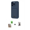MARSİLYAN™- iPhone 16 Pro Max Kılıf Vadi Çizgi Prime - Siyah Bilvis Hayalet Cam Ekran Koruyucu + Raze Metal Kamera Lens - CLTM