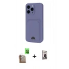 MARSİLYAN™- iPhone 16 Pro Max Kılıf Vadi Çizgi Prime - Siyah Bilvis Hayalet Cam Ekran Koruyucu + Raze Metal Kamera Lens - CLTM