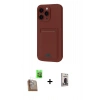 MARSİLYAN™- iPhone 16 Pro Max Kılıf Vadi Çizgi Prime - Siyah Bilvis Hayalet Cam Ekran Koruyucu + Raze Metal Kamera Lens - CLTM