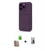 MARSİLYAN™- iPhone 16 Pro Max Kılıf Vadi Çizgi Prime - Siyah Bilvis Hayalet Cam Ekran Koruyucu + Raze Metal Kamera Lens - CLTM