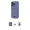 MARSİLYAN™- iPhone 16 Pro Max Kılıf Vadi Çizgi Prime - Siyah Bilvis Hayalet Cam Ekran Koruyucu + PVD Metal Kamera Lens - SH