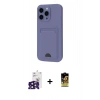 MARSİLYAN™- iPhone 16 Pro Max Kılıf Vadi Çizgi Prime - Siyah Buffer Cam Ekran Koruyucu + Bilvis Titan Kamera Lens - SH