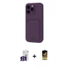 MARSİLYAN™- iPhone 16 Pro Max Kılıf Vadi Çizgi Prime - Siyah Buffer Cam Ekran Koruyucu + Bilvis Titan Kamera Lens - TMGI