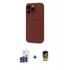 MARSİLYAN™- iPhone 16 Pro Max Kılıf Vadi Çizgi Prime - Siyah Buffer Cam Ekran Koruyucu + Bilvis Titan Kamera Lens - SH
