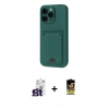 MARSİLYAN™- iPhone 16 Pro Max Kılıf Vadi Çizgi Prime - Siyah Buffer Cam Ekran Koruyucu + Bilvis Titan Kamera Lens - TMGI
