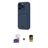 MARSİLYAN™- iPhone 16 Pro Max Kılıf Vadi Çizgi Prime - Siyah Buffer Cam Ekran Koruyucu + Bilvis Titan Kamera Lens - SH