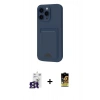 MARSİLYAN™- iPhone 16 Pro Max Kılıf Vadi Çizgi Prime - Siyah Buffer Cam Ekran Koruyucu + Bilvis Titan Kamera Lens - TMGI