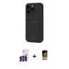 MARSİLYAN™- iPhone 16 Pro Max Kılıf Vadi Çizgi Prime - Siyah Buffer Cam Ekran Koruyucu + Bilvis Titan Kamera Lens - GS