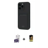 MARSİLYAN™- iPhone 16 Pro Max Kılıf Vadi Çizgi Prime - Siyah Buffer Cam Ekran Koruyucu + Bilvis Titan Kamera Lens - TMGI