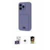 MARSİLYAN™- iPhone 16 Pro Max Kılıf Vadi Çizgi Prime - Siyah Buffer Cam Ekran Koruyucu + Bilvis Titan Kamera Lens - TMGI