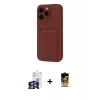 MARSİLYAN™- iPhone 16 Pro Max Kılıf Vadi Çizgi Prime - Siyah Buffer Cam Ekran Koruyucu + Bilvis Titan Kamera Lens - GS