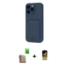 MARSİLYAN™- iPhone 16 Pro Max Kılıf Vadi Çizgi Prime - Siyah Buffer Cam Ekran Koruyucu + Raze Metal Kamera Lens - CLTM