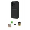 MARSİLYAN™- iPhone 16 Pro Max Kılıf Vadi Çizgi Prime - Siyah Buffer Cam Ekran Koruyucu + Raze Metal Kamera Lens - CLTM