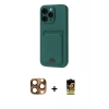 MARSİLYAN™- iPhone 16 Pro Max Kılıf Vadi Çizgi Prime - Siyah Buffer Cam Ekran Koruyucu + Pers Alüminyum Kamera Lens - CLTM