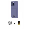 MARSİLYAN™- iPhone 16 Pro Max Kılıf Vadi Çizgi Prime - Siyah Buffer Cam Ekran Koruyucu + Pers Alüminyum Kamera Lens - GS