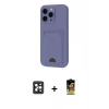 MARSİLYAN™- iPhone 16 Pro Max Kılıf Vadi Çizgi Prime - Siyah Buffer Cam Ekran Koruyucu + PVD Metal Kamera Lens - SH