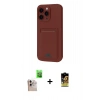 MARSİLYAN™- iPhone 16 Pro Max Kılıf Vadi Çizgi Prime - Siyah Buffer Cam Ekran Koruyucu + Raze Metal Kamera Lens - NLGY