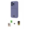 MARSİLYAN™- iPhone 16 Pro Max Kılıf Vadi Çizgi Prime - Siyah Buffer Cam Ekran Koruyucu + Raze Metal Kamera Lens - NLGY