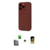 MARSİLYAN™- iPhone 16 Pro Max Kılıf Vadi Çizgi Prime - Siyah Buffer Cam Ekran Koruyucu + Raze Metal Kamera Lens - SH