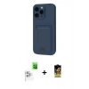 MARSİLYAN™- iPhone 16 Pro Max Kılıf Vadi Çizgi Prime - Siyah Buffer Cam Ekran Koruyucu + Raze Metal Kamera Lens - BZ