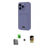MARSİLYAN™- iPhone 16 Pro Max Kılıf Vadi Çizgi Prime - Siyah Buffer Cam Ekran Koruyucu + Raze Metal Kamera Lens - SH