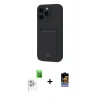 MARSİLYAN™- iPhone 16 Pro Max Kılıf Vadi Çizgi Prime - Siyah Buffer Hayalet Cam Ekran Koruyucu + Raze Metal Kamera Lens - BZ
