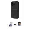MARSİLYAN™- iPhone 16 Pro Max Kılıf Vadi Çizgi Prime - Siyah Buffer Hayalet Cam Ekran Koruyucu + Bilvis Titan Kamera Lens - TMGI