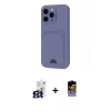MARSİLYAN™- iPhone 16 Pro Max Kılıf Vadi Çizgi Prime - Siyah Buffer Hayalet Cam Ekran Koruyucu + Bilvis Titan Kamera Lens - TMGI