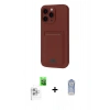 MARSİLYAN™- iPhone 16 Pro Max Kılıf Vadi Çizgi Prime - Siyah Joko Magic 5D Cam + Raze Metal Kamera Lens - BZ