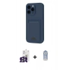 MARSİLYAN™- iPhone 16 Pro Max Kılıf Vadi Çizgi Prime - Siyah Joko Magic 5D Cam + Bilvis Titan Kamera Lens - GS