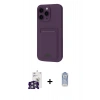 MARSİLYAN™- iPhone 16 Pro Max Kılıf Vadi Çizgi Prime - Siyah Joko Magic 5D Cam + Bilvis Titan Kamera Lens - GS