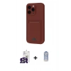 MARSİLYAN™- iPhone 16 Pro Max Kılıf Vadi Çizgi Prime - Siyah Joko Magic 5D Cam + Bilvis Titan Kamera Lens - GS