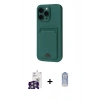MARSİLYAN™- iPhone 16 Pro Max Kılıf Vadi Çizgi Prime - Siyah Joko Magic 5D Cam + Bilvis Titan Kamera Lens - GS