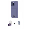 MARSİLYAN™- iPhone 16 Pro Max Kılıf Vadi Çizgi Prime - Siyah Joko Magic 5D Cam + Bilvis Titan Kamera Lens - GS