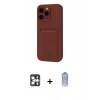 MARSİLYAN™- iPhone 16 Pro Max Kılıf Vadi Çizgi Prime - Siyah Joko Magic 5D Cam + PVD Metal Kamera Lens - GS