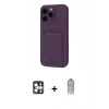 MARSİLYAN™- iPhone 16 Pro Max Kılıf Vadi Çizgi Prime - Siyah Joko Magic 5D Cam + PVD Metal Kamera Lens - GS
