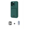 MARSİLYAN™- iPhone 16 Pro Max Kılıf Vadi Çizgi Prime - Siyah Joko Magic 5D Cam + PVD Metal Kamera Lens - GS