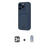 MARSİLYAN™- iPhone 16 Pro Max Kılıf Vadi Çizgi Prime - Siyah Joko Magic 5D Cam + PVD Metal Kamera Lens - GS