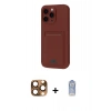 MARSİLYAN™- iPhone 16 Pro Max Kılıf Vadi Çizgi Prime - Siyah Joko Magic 5D Cam + Pers Alüminyum Kamera Lens - CLTM